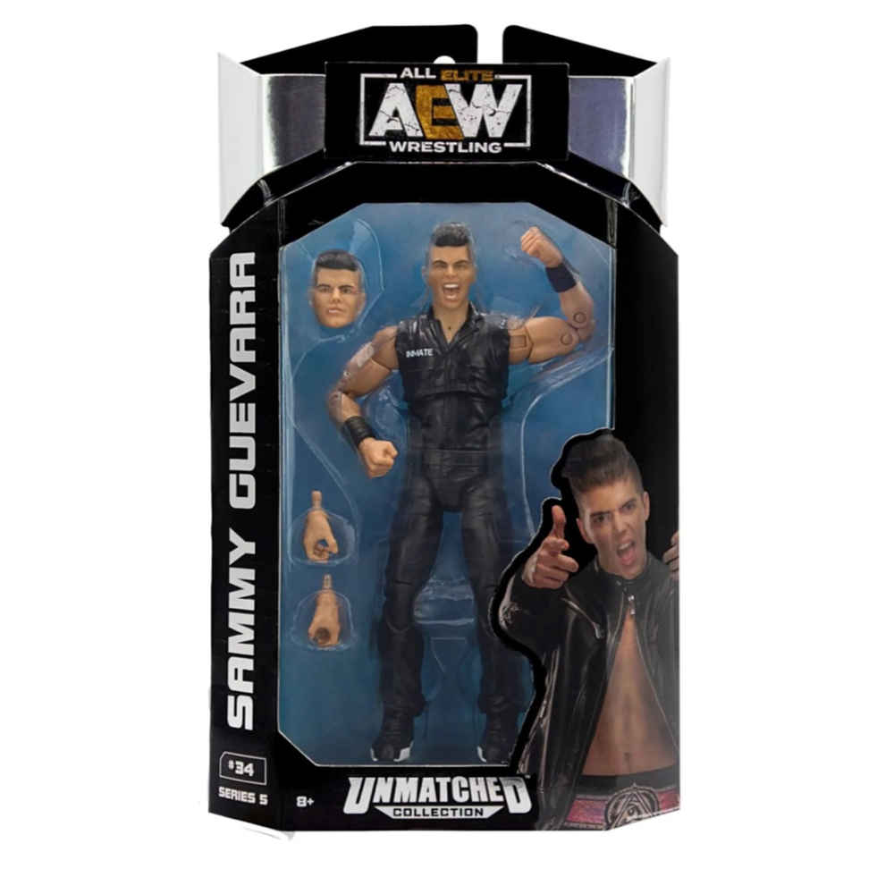 NEW AEW Sammy Guevara Action Figure Black Tan